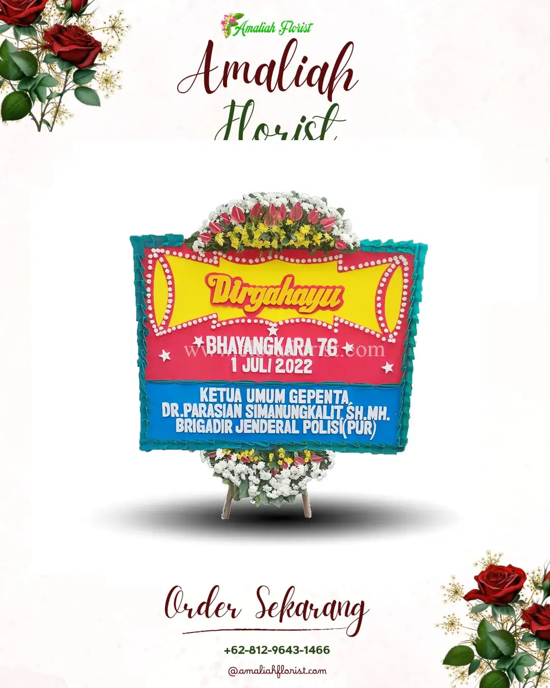 Papan Bunga HUT Ulang Tahun Pajarakan